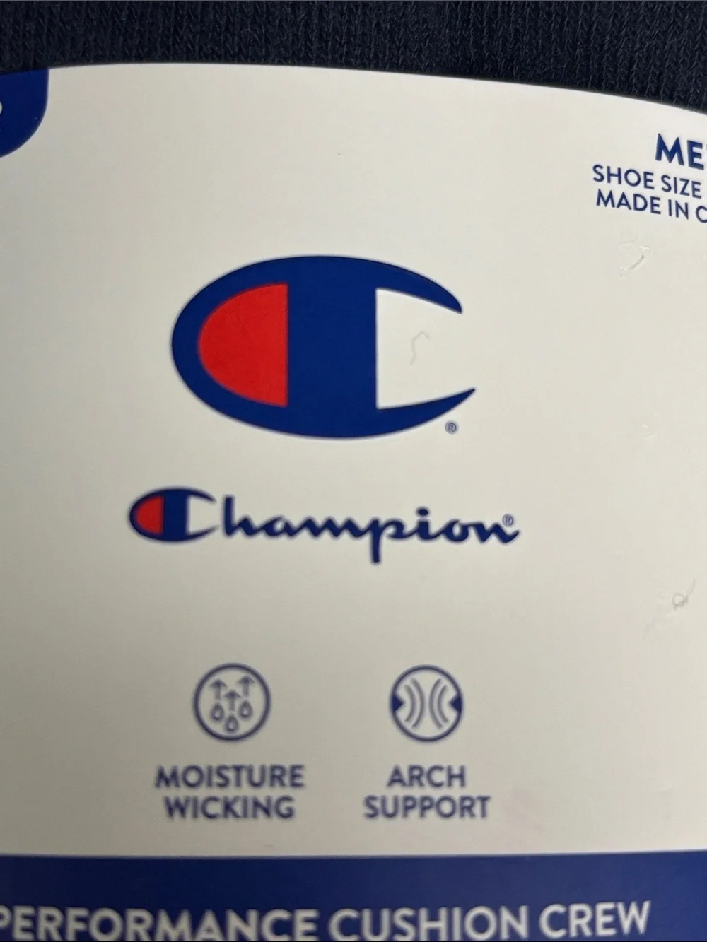 New Champion Socks Men’s 5 Pair Performance Crew Sock Athletic Casual Activewear